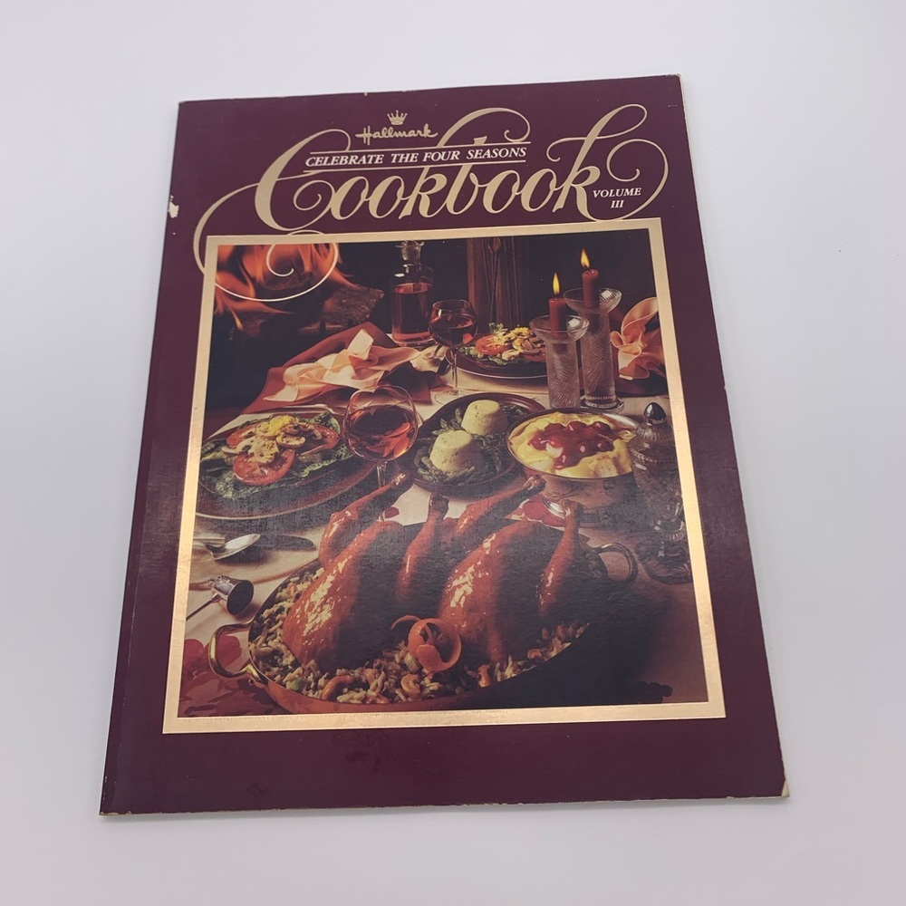Vintage 1980 Hallmark Celebrate The Four Seasons Cookbook Volume III